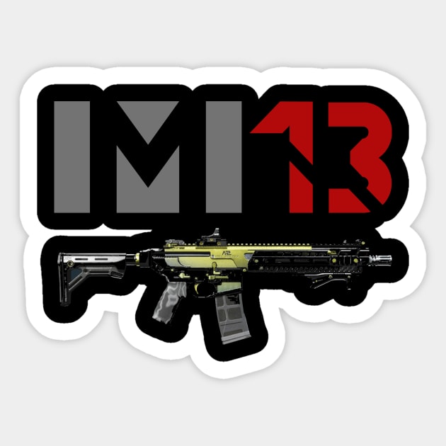 Assault Rifle M13 Sticker by Aim For The Face